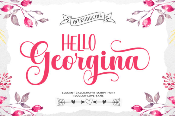 Discover the Warmth of the Hello Georgina Font Duo