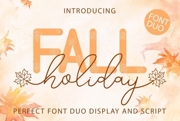 Fall Holiday: A Cozy Autumn Font Duo for Designers