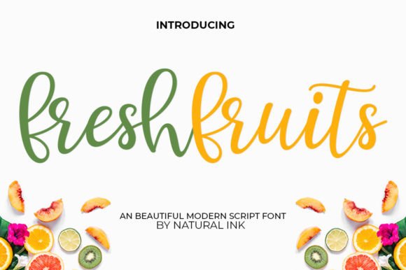 Fresh Fruits Script Font: Elegant Design for Modern Projects