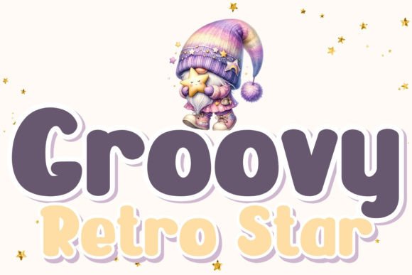 Groovy Retro Star: Elevate Your Design with Woodland Gang