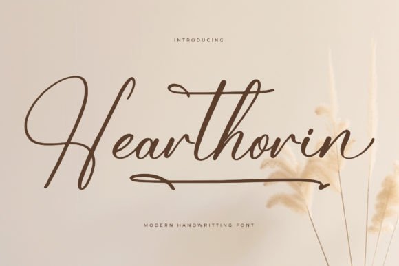 Hearthorin: The Modern Script Font for Luxury Design