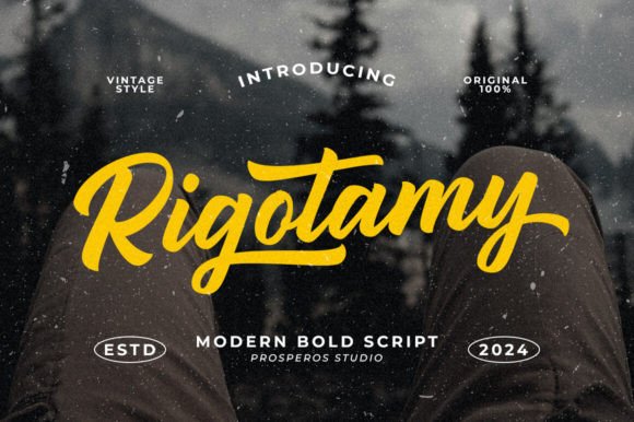 Introducing Rigotamy: A Script Font for Dynamic Branding