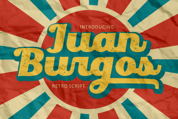 Juan Burgos: Elevate Your Design with Retro Script Elegance