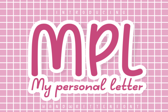 My Personal Letter: A Font of Elegant Dynamism
