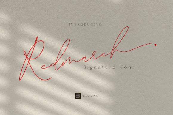 Redmarch: A Stylish Script Font for Modern Design
