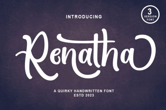 Renatha: The Script Font for Adventure-Driven Design