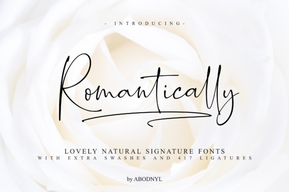 Romantically: The Signature Script for Elegant Design