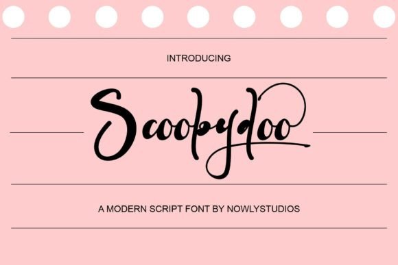 Scoobydoo: Elevating Designs with Elegant Script Typography