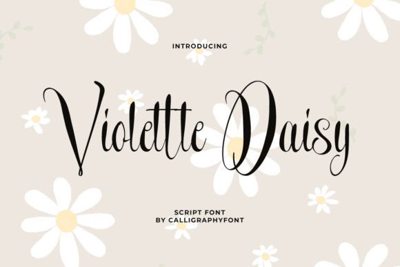 Violette Daisy: Elevating Design with Elegant Script Typography